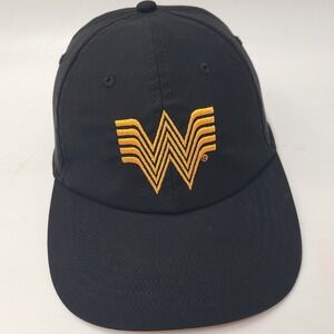 Whataburger Hat Adjustable (Fits‎ Small) Black Orange Employee Uniform Crew Dad